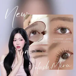 マツエク・マツパ 美眉アイブロウ&ハーブピーリングMiru天神店所属・山崎 蓮のマツエク・マツパデザイン