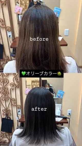 ミディアム 🪺SAKURA/ ハイトーンカラー🩶のヘアスタイル