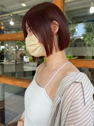 ショート カラー なぎ🌿.∘[ボブ, ニュアンスカラー]のヘアスタイル