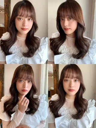 カラー 透明感/オリーブ/ グレージュ/YUKAのヘアスタイル