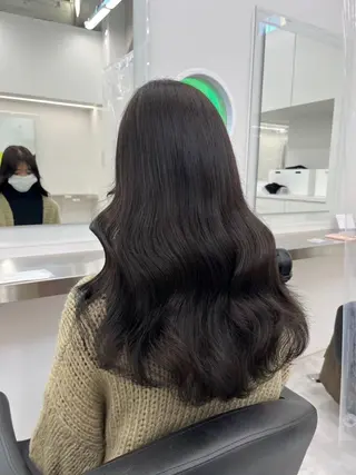 ロング カラー 表参道/透明感カラー /暗髪/ジュキヤのヘアスタイル