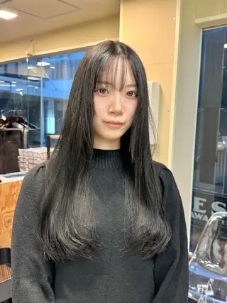 ロング カラー ブリーチなしWカラー レイヤー/KOHNOのヘアスタイル