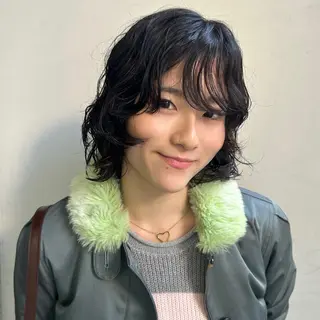 ミディアム パーマ 横浜カラー/パーマ/ SAKI💫のヘアスタイル