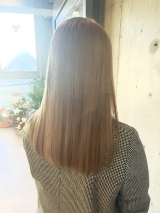 ロング カラー 透明感/血色カラー/ 似合せレイヤー/ゆいのヘアスタイル