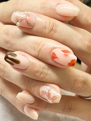 ネイル komorebi. 小峯 真実のネイルデザイン