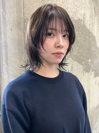 ミディアム カラー yu  /透明感 カラー/caseyのヘアスタイル