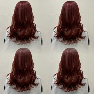 セミロング カラー 【艶髪】💐韓国風× 透明感💐深江裕稀のヘアスタイル