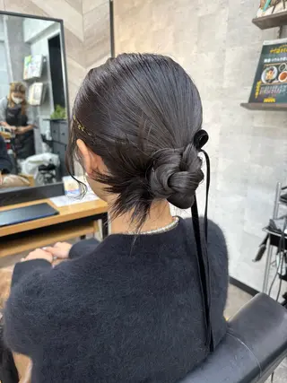 ミディアム ヘアアレンジ SHANTi 飯塚 ヘアセット/髪質改善のヘアスタイル