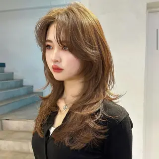 カラー 韓国ヘア/ネイル kanako🤍🫧のヘアスタイル