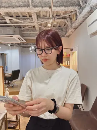 カラー 🧣misaki 透明感カラー🧣のヘアスタイル