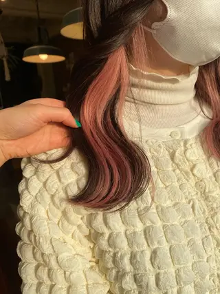 ミディアム カラー the BRIDGE 加藤みのりのヘアスタイル