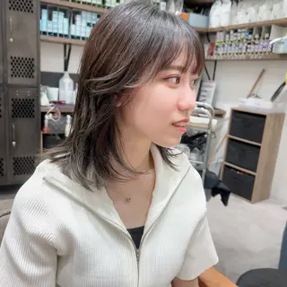 ミディアム レイヤー/韓国/ ハッシュ/高田翼のヘアスタイル