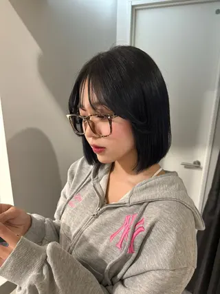 カラー 中澤 眸乃のヘアスタイル