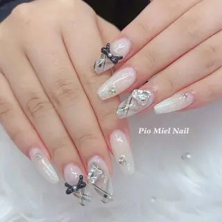 ネイル momo 長さだしのネイルデザイン