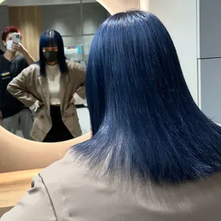 ミディアム カラー MINX/ボブ/ レイヤー/田中元翔のヘアスタイル