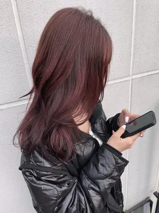 セミロング 🦋顔周りカット/レ イヤー/ユリ🦋のヘアスタイル