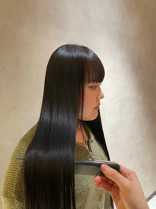 ロング 大藤 彩のヘアスタイル