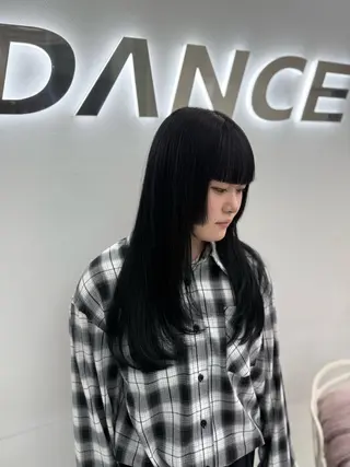 ロング カラー 中韓レイヤー/ ブラウン🤎はやとのヘアスタイル