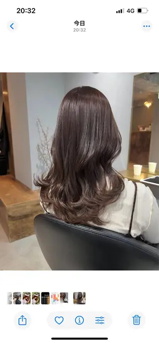 ロング カラー akane/ベージュ /オリーブ/ブラウンのヘアスタイル