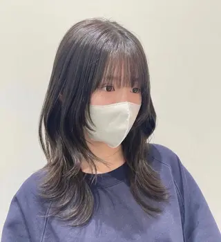 セミロング ❤︎︎韓国ヘア❤︎︎ 𝑺𝒉𝒊𝒉𝒐のヘアスタイル