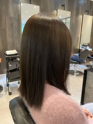 セミロング カラー メンズ特化/ 透明感カラー/りなのヘアスタイル