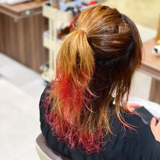 セミロング カラー 💎大人ハイライト 💎上杉一也💎のヘアスタイル