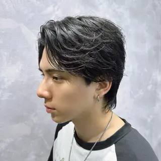パーマ メンズ メンズパーマ🔵 ハイトーン✨原田慎也のヘアスタイル