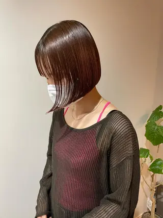 ショート カラー ヘアアレンジ ミズタ マイのヘアスタイル