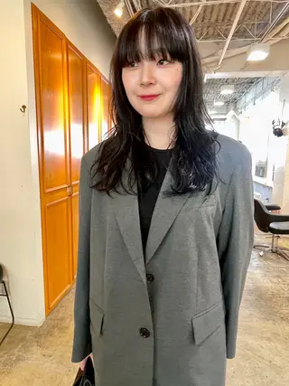 ミディアム カラー レイヤー／似合わせ TAKUYAのヘアスタイル