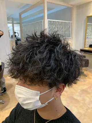 ショート パーマ メンズ 🔥Mackey🔥 メンズ特化型美容師のヘアスタイル