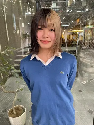 ミディアム ボブ/レイヤー/ 御田村裕人のヘアスタイル