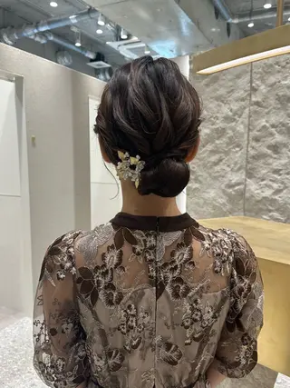 ミディアム ヘアアレンジ 銀座/ヘアセット/ 島村美帆のヘアスタイル