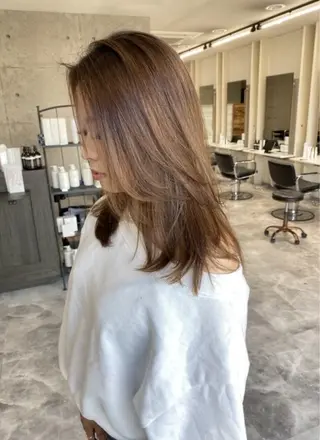 セミロング Glanz所属・Glanz yuukaのヘアスタイル