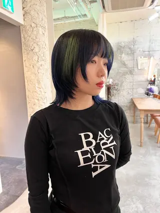 ショート カラー haco＋所属・圧倒的デザイン力 店長🎨RENAのヘアスタイル