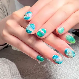 ネイル Mizuliネイル 眉毛メイクのサロンのネイルデザイン