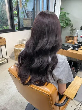 ロング カラー unico.所属・韓国ヘア/暖色カラー 新美多英のヘアスタイル