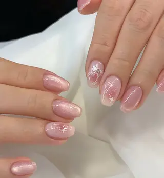 ネイル 🎀PG🩵 ネイルサロンのネイルデザイン