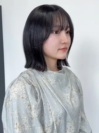 ミディアム 縮毛矯正/韓国ヘア /レイヤー🎀ミズキのヘアスタイル