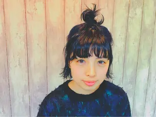 ショート ミディアム カラー ヘアアレンジ boutique misakiのヘアスタイル