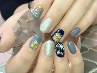 ネイル 痛ネイル/ワンホン/ フィルイン/長さだしのネイルデザイン