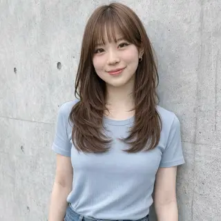 ミディアム カラー 一ノ瀬 暁のヘアスタイル