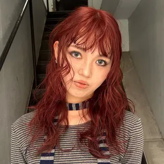 ロング カラー 縮毛矯正/ 輝く透明感カラー🌺のヘアスタイル