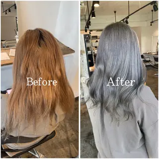 ロング カラー ムラ修正/ ハイトーン💖Riaのヘアスタイル