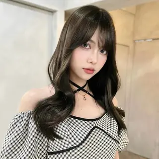 ロング カラー モテ韓国ヘア/ レイヤー🤍RIKAのヘアスタイル