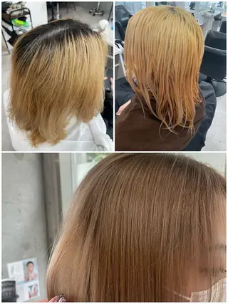 カラー 暖色系カラー 🌼Kana🌼のヘアスタイル