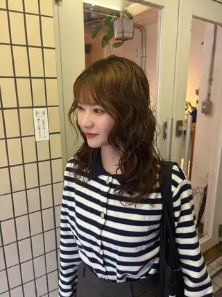 セミロング パーマ kaito パーマ募集！🔵のヘアスタイル