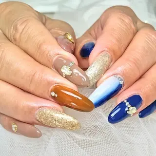 ネイル 門戸厄神プライベートサロンulunail所属・ulunail mikaのネイルデザイン