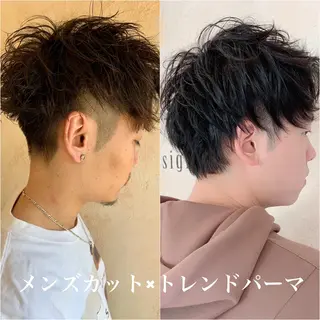 水戸内原🐜 メンズ郡司裕紀のヘアスタイル