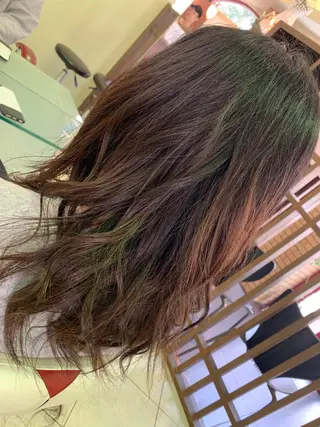 セミロング 今村 愛美のヘアスタイル