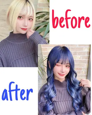 ロング カラー 北沢 隆のヘアスタイル